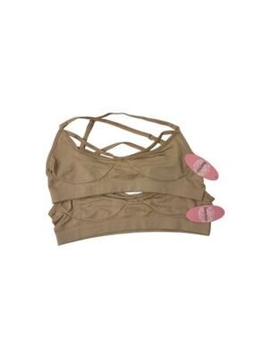 Anemone Strappy Bralettes Bundle Of 2 Beige